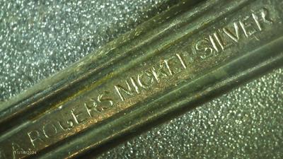 3 Wm A Rogers Silver Nickel finish dinner forks.