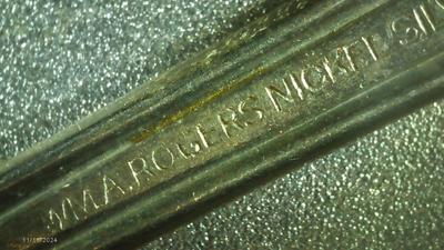 3 Wm A Rogers Silver Nickel finish dinner forks.