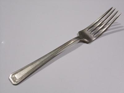 3 Wm A Rogers Silver Nickel finish dinner forks.