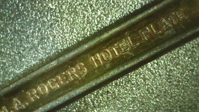 5 Wm A Rogers Hotel Plate Oneida Ltd. iced tea spoons.