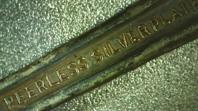 Peerless silver plate, traditional tea spoon.