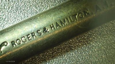 CAFE EMPIRE-Rogers & Hamilton A1, hotel plate stamped "CAFE EMPIRE"