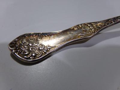 8 Wm Rogers & Son AA, silver plate, traditional tea spoons.
