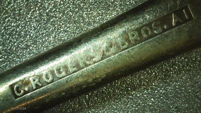 Rogers Bros.A1 (w/anchors), silver plate from 1800s, traditional tea spoon.