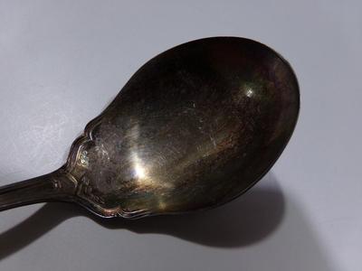 Stratford Silver Co. AXI silver plate. Looks like a sugar server spoon