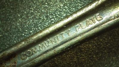 Community Plate silver plate traditional tea spoon