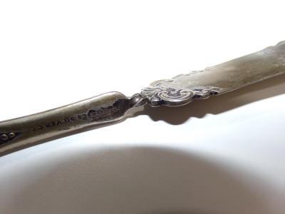 Forbes Silver Co. butter server, silver plate. Very extravagant