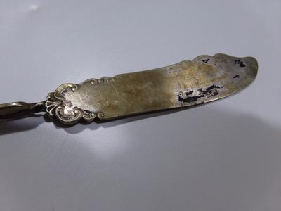 Forbes Silver Co. butter server, silver plate. Very extravagant