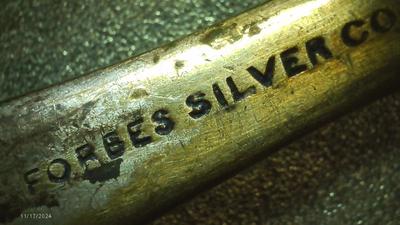 Forbes Silver Co. butter server, silver plate. Very extravagant
