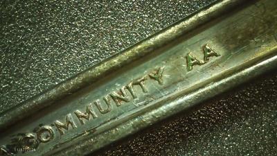 Oneida Community AA silver plate tea spoon