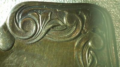 Rogers Pat. July 9,07 silver plate Alhambra pattern. old Soup spoon.