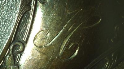 Rogers Pat. July 9,07 silver plate Alhambra pattern. old Soup spoon.