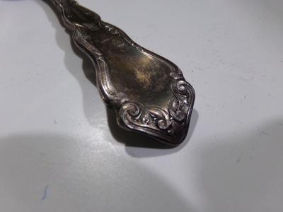 Rogers Pat. July 9,07 silver plate Alhambra pattern. old Soup spoon.