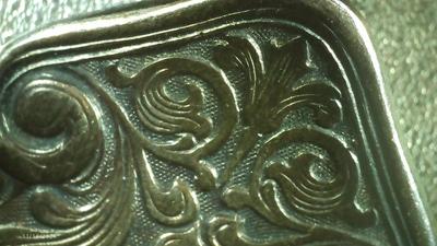 Rogers Pat. July 9,07 silver plate Alhambra pattern. old Soup spoon.