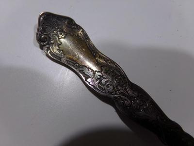 Rogers Pat. July 9,07 silver plate Alhambra pattern. old Soup spoon.