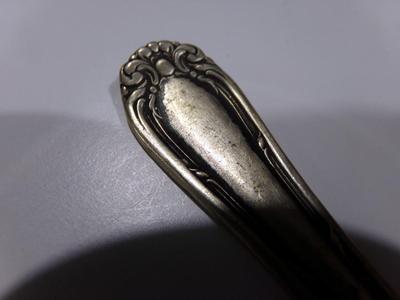 Extra Plate (no name) fancy spoon, silver plate.