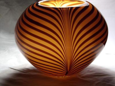 Gorgeous tiger striped ornamental bowl
