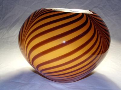 Gorgeous tiger striped ornamental bowl