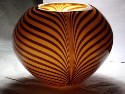 Gorgeous tiger striped ornamental bowl