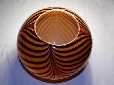 Gorgeous tiger striped ornamental bowl