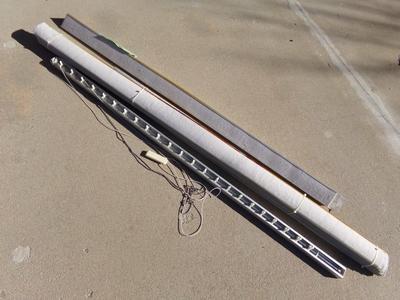 Sliding door vertical blind assembly