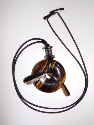 Necklace, tiger eye stone, for Christmas