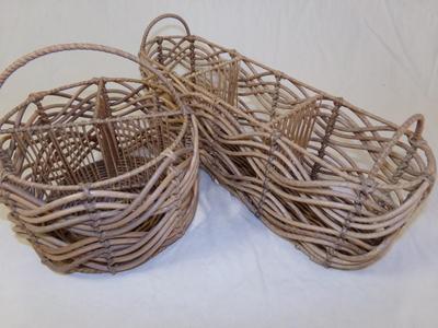 2 kitchen/home decorative baskets