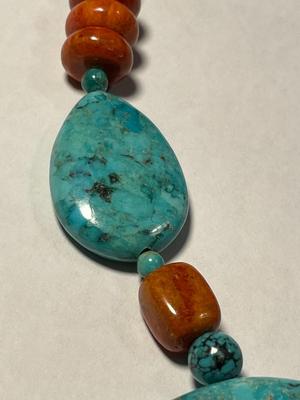 DTR Jay King New Never Worn Condition Exquisite Fancy Turquoise Necklace Adjustable Size 19-21" Long as Pictured.