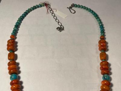 DTR Jay King New Never Worn Condition Exquisite Fancy Turquoise Necklace Adjustable Size 19-21" Long as Pictured.