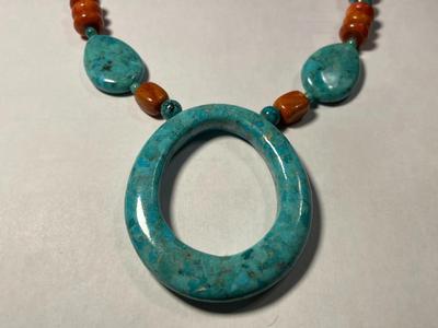 DTR Jay King New Never Worn Condition Exquisite Fancy Turquoise Necklace Adjustable Size 19-21" Long as Pictured.