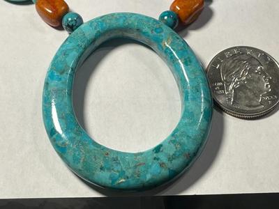 DTR Jay King New Never Worn Condition Exquisite Fancy Turquoise Necklace Adjustable Size 19-21" Long as Pictured.