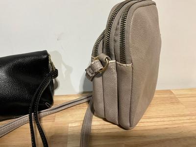 Crossbody purse, clutch, lipstick