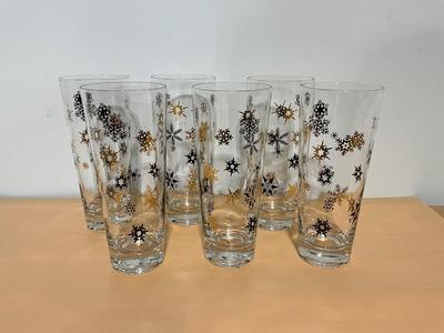 Vintage 1950’s Atomic Snowflake Glasses