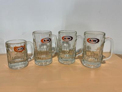 A&W Heavy Dimpled Mugs