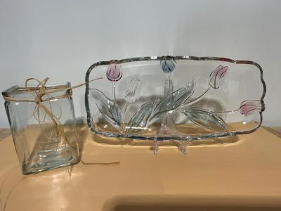 Mikasa Platter and Vase