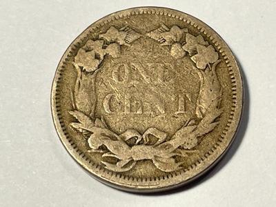 1858LL GOOD/VG CONDITION FLYING EAGLE CENT AS PICTURED. FREE DOMESTIC SHIPPING.