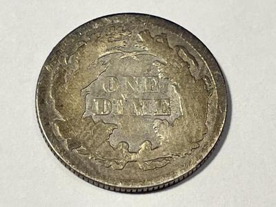 1870 GOOD/VG CONDITION SEATED LIBERTY DIME TYPE COIN AS PICTURED. FREE SHIPPING.