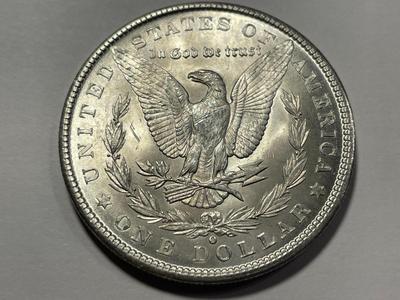 1902-O UNCIRCULATED CONDITION MORGAN SILVER DOLLAR AS PICTURED. FREE DOMESTIC SHIPPING.