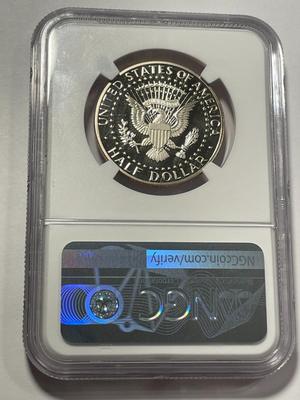 NGC CERTIFIED 1990-S PROOF-70 ULTRA CAMEO CLAD KENNEDY HALF DOLLAR AS PICTURED. FREE SHIPPING.