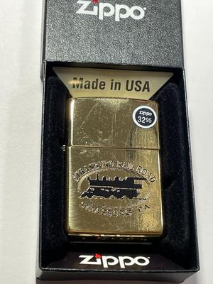 Vintage New in Box ZIPPO Cigarette Lighter "Strasburg, Pa Railroad" Strasburg Pennsylvania as Pictured. FREE DOMESTIC SHIPPING.
