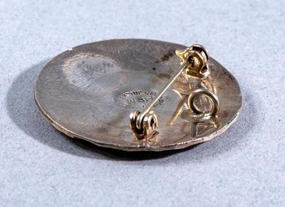 MEXICAN STERLING / TURQUOISE BROOCH