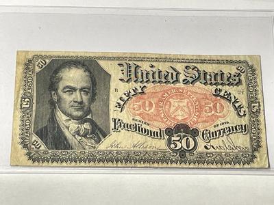 (13) Civil War Era Fractional Currency Banknotes Preowned from an Estate Cleanout Circulated-Nice Circulated Conditions as Pictured.