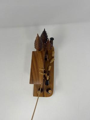 Hand Carved Wood Creche From Philippines