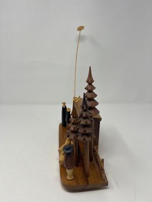 Hand Carved Wood Creche From Philippines