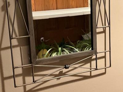 Metal Framed Mirror 36”Hx26”W