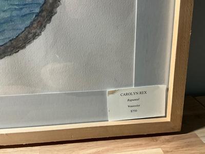 Rapunzel Watercolor Framed Art by Carolyn Rex