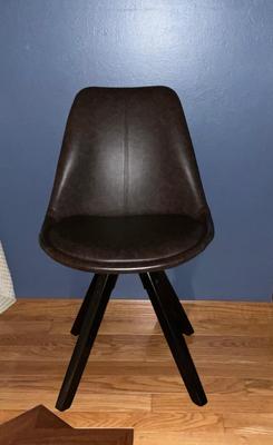 Faux Leather Side Chairs - 2