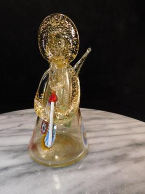 Murano Style Art Glass Angel 5"