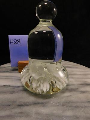 Maude and Bob St. Clair Art Glass Paperweight 5.5"