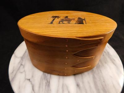 Cherith Brook Shaker Style Copper Tack Christmas Box 7.5"x4"